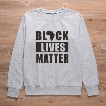 Black Liv Sagen Slogan Sweatshirts Kvinder Sjove Afrika Kort Grafisk Hættetrøjer Sort Mennesker, Kultur Crewneck Pullovere Toppe Drop
