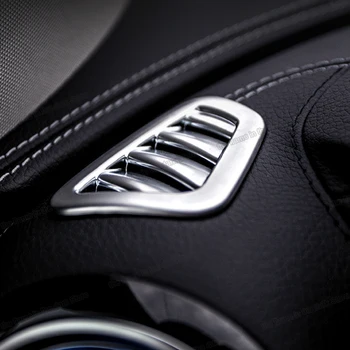 Lsrtw2017 Carbon Fiber Bilens Instrumentbræt Side Vent Outlet Dække Trimmer til Mercedes Benz E-Klasse W213 E200 E300 2016-2020 Tilbehør