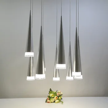 Moderne led-Konisk vedhæng lys Aluminium metal hjem Industriel belysning hængende lampe spise stue cafe droplight armatur