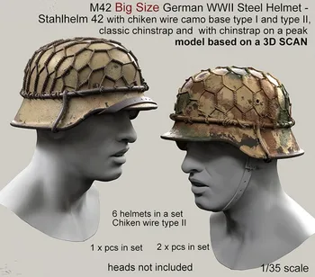 12 STK / masse skala 1/35 tyske soldater hjelm WWII miniaturer Resin Model Kit figur Gratis Fragt