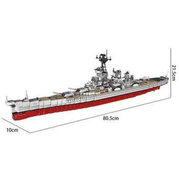 Byggesten Tumblr Slagskibet uss Missouri Skaleret Ned Simulering krigsmaskine Klassiske Skib Legetøj Model MInifigures for børne voksne