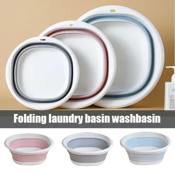 Plast Folde Håndvask Bærbare Håndvask Folde vaskebalje Badeværelse, Køkken Tilbehør Rejse Husstand køkken forsyninger