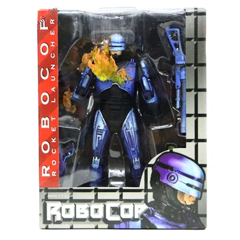 Robocop Figur NECA Robocop VS. Terminator Serie 2 Kamp Beskadiget Flammekaster Action Figur Model Toy 18cm