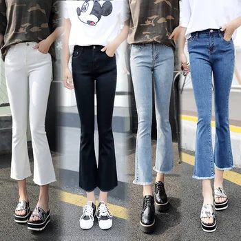 2018 Foråret Sommeren Kvinder Jeans Bukser Blå Jeans Denim Bukser Bukser til Kvinder Skinny Jeans af Høj Kvalitet Ankel-længde Bukser