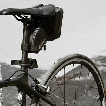 Cykel Sadel Taske Quick-Release Under Sæde Cykel Zip-Pose med refleksbånd