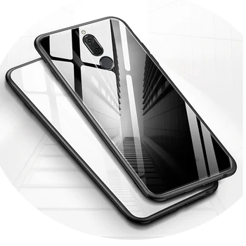 For Huawei Mate 10 Lite Tilfælde Luksus Hærdet Glas Tilbage Phone Cover Til Huawei Mate 20 Lite Tilfælde Hybrid Stødsikkert Hård Boliger