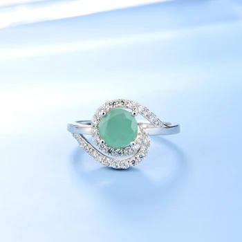PERLE ' S BALLET 925 Sterling Sølv Ring Naturlig Sort Granat Emerald Birthstone Vintage Aet Deco-Ringe For Kvinder Fine Smykker