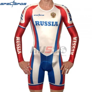 RUSLAND Pro Team Cykling Skinsuit Mænd Triathlon Cykel Tøj Aero Åndbar Buksedragt Clothies Racing Passer til MTB Cykel Speedsuit