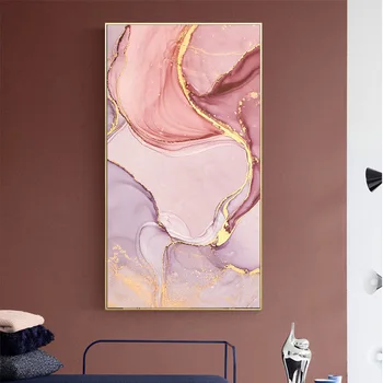 Conisi Mix Farve Marmor Vene Plakat Print på Lærred Maleri Abstrakte Væg Maling Væg Kunst, Billeder, tv-Stue, boligindretning