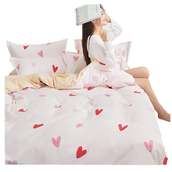 SB Trykt Solid sengetøj sæt Hjem Strøelse Sæt 3-4 pc ' er af Høj Kvalitet, Dejlige Mønster med Stjerne, træ, blomst Tegnefilm Drop Shipping