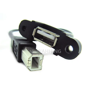 5pcs USB B han til USB Kvindelige Kabel USB-B Stikket Printer Kabel-Adapter Stik til Computer, Panel Mount USB-forlængerkabel HY314