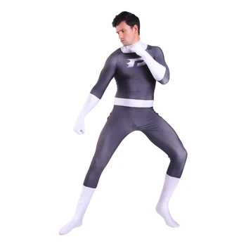 3D Print Danny Phantom Cosplay Kostume Zentai Animationsfilm Danny Jumpsuits Dragt, Bodysuit Voksne Børn Superhelt Halloween Kostume