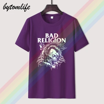 Bad Religion Skelet Officielle T-shirt Mænd er Sommer Sort Bomuld Korte Ærmer Populære Normal t-Shirts Toppe Tee Unisex