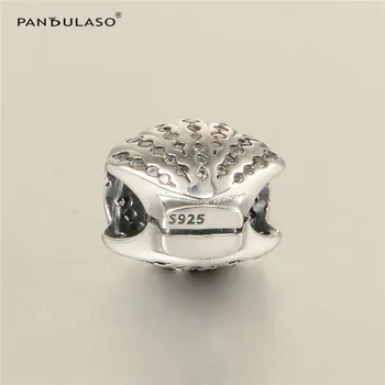925 Sterling Sølv Smykker Charm Perle Passer Sølv Charm Armbånd & Choker CZ Sten Shell Form Perle Kvinder DIY Smykker