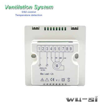 Indoor air quality monitor CO2-regulator med RS485