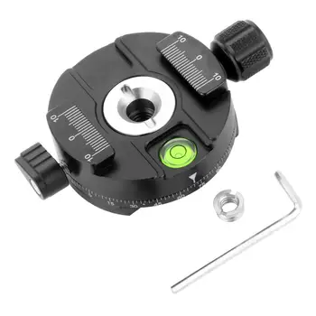 360 Graders Panorama-Adapter for Stativ Klemme Monopods Quick Release Monteringsplade Til Arca Swiss SLR DSLR-Kamera Gimbal Tilbehør