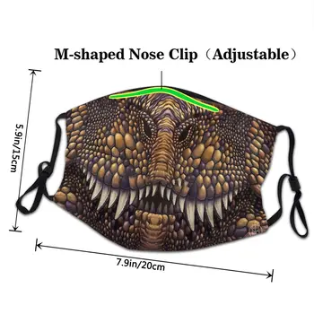 Jurassic Park Alan Grant Sci-Fi-Eventyr Film Mascarilla Masque Facial Mask T. rex Masker Fation Munden Maske Anti Støvtæt Maske