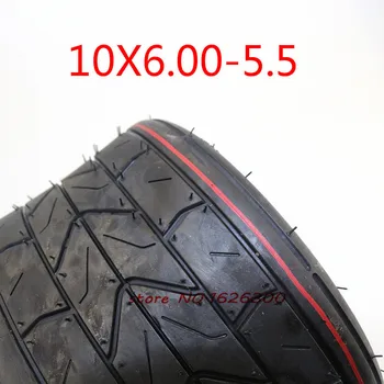God kvalitet 10 tommer bredere dæk 10x6.00-5.5 for motorcykel vakuum-Road dæk slangeløse dæk hjul