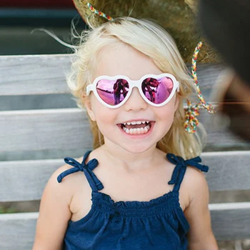 Hjerte I Retro Solbriller, Børn Mode Briller For Drenge/Piger Vintage Solbriller Små Børn Oculos De Sol Feminino 2020