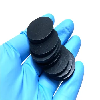 20PCS diameter 10 mm-100 mm, sort, fast gummi pakning solid runde gummi pad tilpassede natur gummi pad NR runde pakning