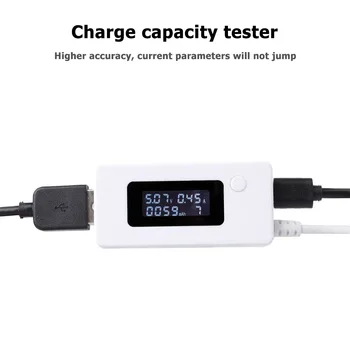 Spænding Nuværende Udledning Kapacitet Tester USB Power Meter til Batteri-Power Bank Spænding Nuværende Meter Amperemeter Detektor