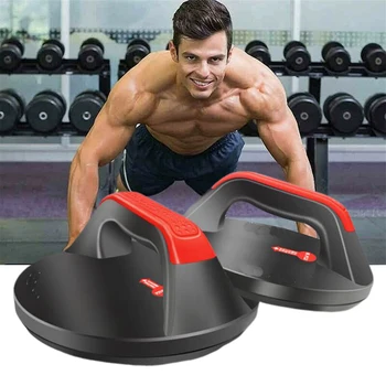 1 Par Push-Up Stand Body Building Runde Base, Non-Slip Håndtag Motion Træning Af Bryst Muskel Træning Ergonomisk Fitness-Back-Support
