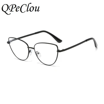 2021 Vintage Metal-Cat Eye Anti-blå Briller Kvinder Mode Computer Optisk Gennemsigtige Briller Oculos Feminino Briller