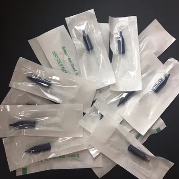100pcs Tatoveringer Needle Cap 1R/2R/3R Enkelte Pakke Needle Cap for Permanent Makeup Kæmpe Søn Tatovering Maskine Nål Tips