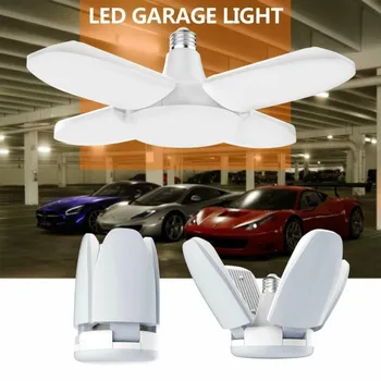 60W E27 LED Pære med 246 Lysdioder ventilatorvinger kan Folde Lys LED-Lampe til Udendørs Garage Shop Hjem Lampe