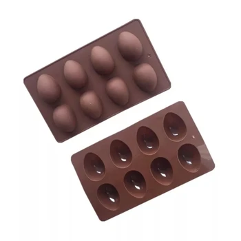 8 Æg Formet påskeæg Silikone Bage Formen Wienerbrød, Chokolade Skimmel Pudding Is Skuffe Mould Påske DIY Sæbe Skimmel
