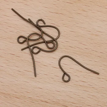 500pcs 10*15mm Metal Kobber Ear Hook-Tilbehør 5 Farver Forgyldt Øreringe DIY Håndlavede Ear Hook Til smykkefremstilling
