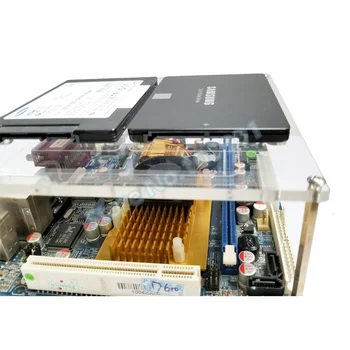 ITX bundkort Universal Simpelt beslag Multilayer Stabling Gennemsigtig Chassis