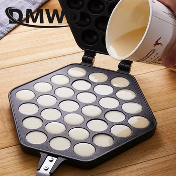 DMWD QQ Æg Boble Kage bradepande Skimmel Eggettes Jern Aluminium Hongkong Ævle Maker Formen Non-stick Belægning DIY Plade Muffins