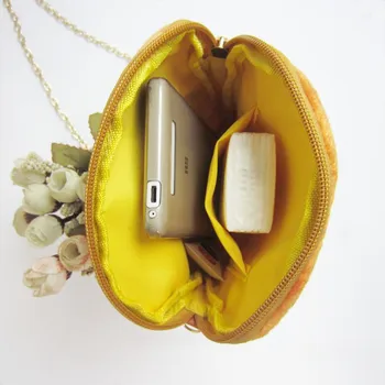 Mododiino Kreative Kvinde Bag Søde Kvinder Pose Æg Taske Toast Brød Kæden Mobiltelefon Taske Mini Tasker Til Teenager Piger DNV0815