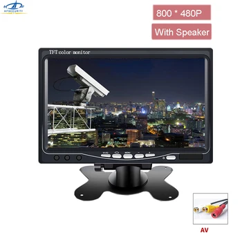 7 Tommer 800* 480P LCD-Skærm AV-Skærm med Højttaler CCTV Monitorer PAL NTSC Overvåge Vende Display Laptop TFT Farve Skærm