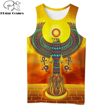 PLstar Kosmos Egyptiske Gud Horus Øje i Ægypten til Farao, Anubis ansigt Symbol 3DPrint Unisex Sommeren Vest/Tank Top Mænd Kvinder-3