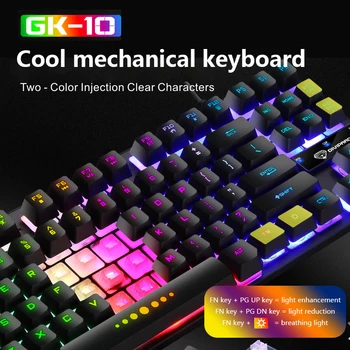 2020 Lysende Kablede Gaming Mekanisk Tastatur 87-key Keyboard USB-Tasterne Tastatur Vandtæt Computer Spil Teclado Gamer