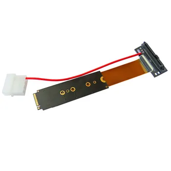 U. 2 Interface U. 2 til M. 2 NVMe NGFF Tasten M nøgle-M-M2-Adapter Riser Card Converter FPC forlængerkabel 2,5