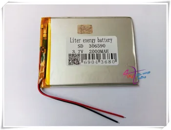 3,7 V Liter energi batteri polymerisering lithium batteri 306590 2000MAH mobile power håndholdte elektroniske bog-DIY