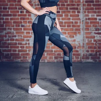 Nye Print Mesh Patchwork Sexede Kvinder Yoga Bukser, Slim Høj Talje Sport Leggings Push Up Fitness Fitness-Elastiske Bukser Yoga Bukser