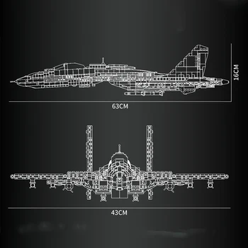 MOC Skaberen Militære Teknik Air Fighter Luftfart, Fly Flyvende Haj Skibet J-15 F-18 til F-22 Og F-35 Model byggesten mursten Toy
