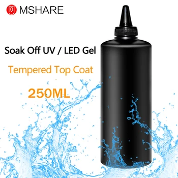 MSHARE Hærdet Top Coat Gel 250 ml-Ingen Rengøring i Top Gel Dække Varig Sundhed Harpiks Materiale UV-Lak