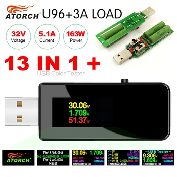 U96 13 i-1 USB-tester DC Digital voltmeter amperimetro aktuelle spænding volt meter amperemeter detektor power bank oplader indikator