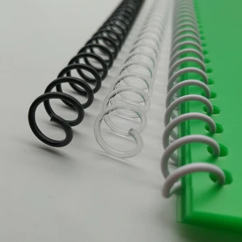 10stk 8-16 mm Spiral Bindende Spole A4 46 Hul Plast Single Coils Løs-blad Notebook Bindende Ringbind Skole kontorartikler