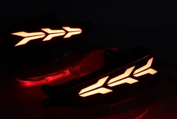For Toyota Yaris 2017 2018 LED Bil Bageste Kofanger Reflektor Baglygten bremselys Bar Kørsel tågebaglygte