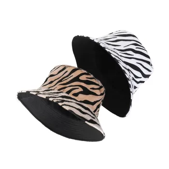 Hot Salg Mænd Leopard Bucket Hat Fiskeren Hat til Udendørs Rejse Hat Panama Hat Damer solhat M23