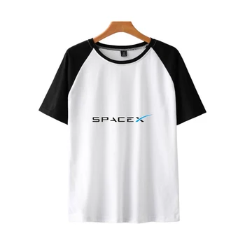 SpaceX T-shirt Brugerdefinerede God Trykt Raglan T-shirts Kvinder/Mænd Sommeren kortærmet Tshirt Casual Streetwear Rum X Tøj