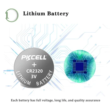 60pcs/12card CR2320 3V Lithium Batteri DL2032 Se-Knap Celle Til bil for High-Performance Knap Batteri coin cell 130mAh