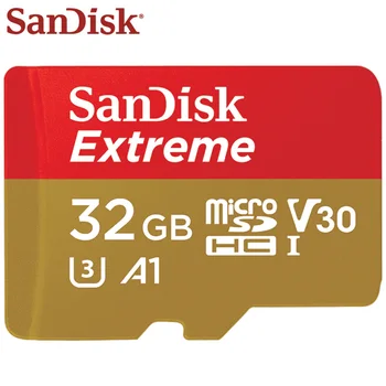 SanDisk Hukommelseskort Ekstrem 32GB, 64GB 128 GB SDXC-Høj Hastighed UHS-I Micro SD-Kort U3 4K A2 Flash Hukommelse Microsd-Kort