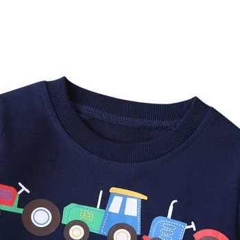 Tegnefilm Dinosaur Baby Drenge Sweatshirts for Lidt Kids Hættetrøjer Tøj 1-6Years Efteråret Børn langærmet Shirts